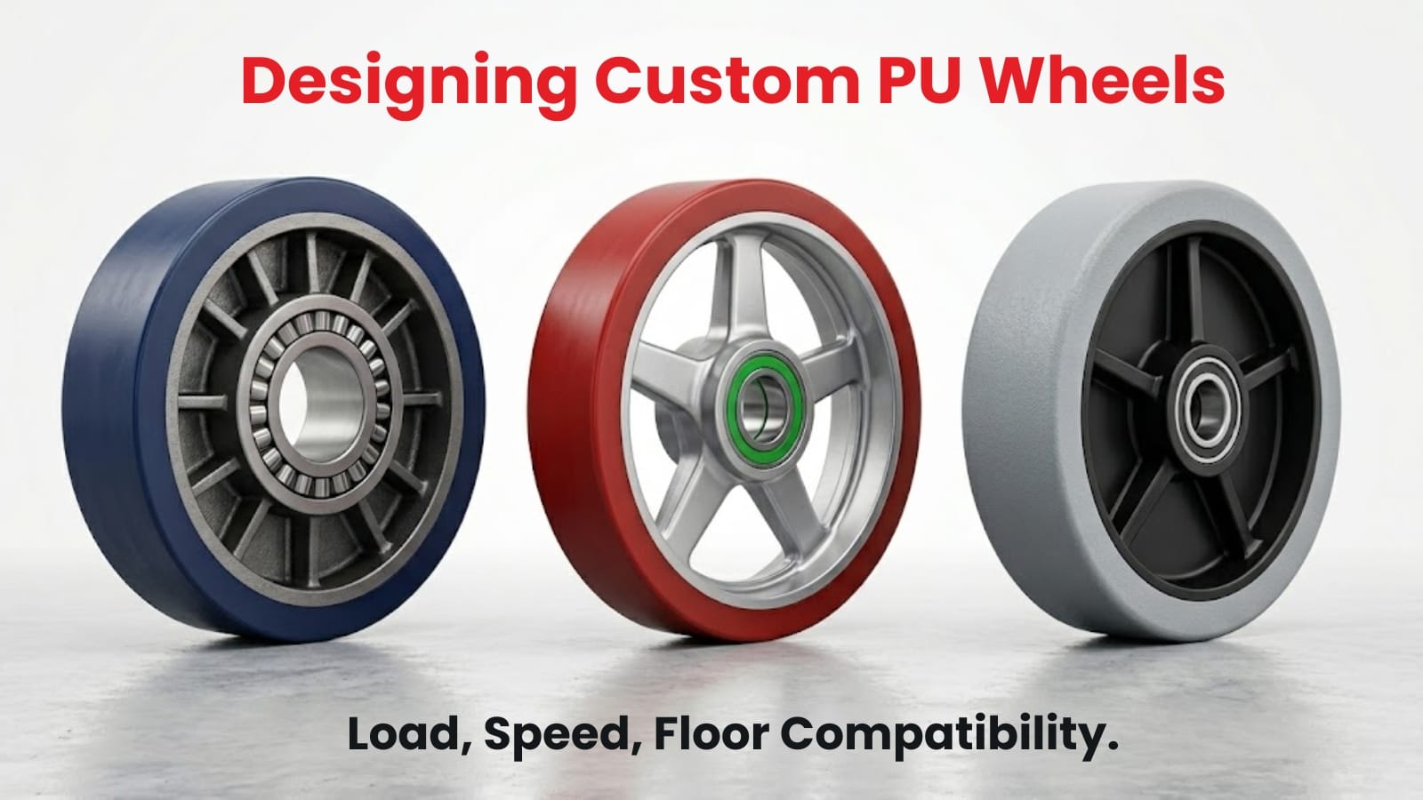 Designing Custom PU Wheels: Load, Speed, Floor Compatibility