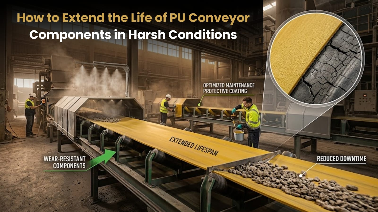 How to Extend the Life of PU Conveyor Components in Harsh Conditions
